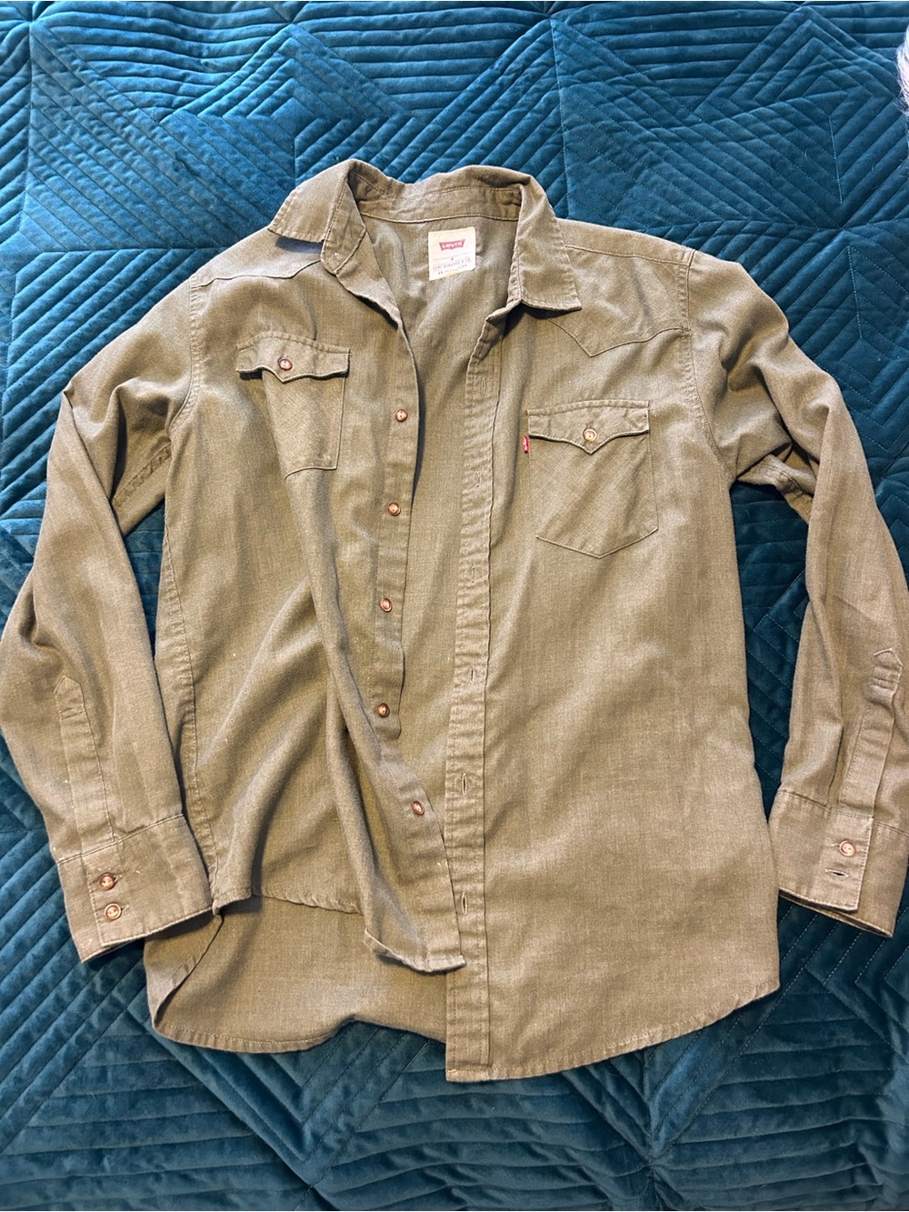 Levi's Green Utility Button-Up Shirt